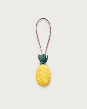 J.Crew Pineapple Bag Charm - White