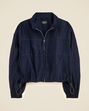 J.Crew Collection Summerweight Flight Jacket - Blue