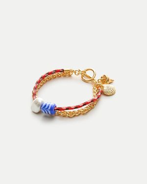J.Crew Beaded Cord Bracelet - Natural