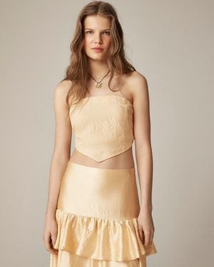 J.Crew Tie-Back Tube Top - Natural