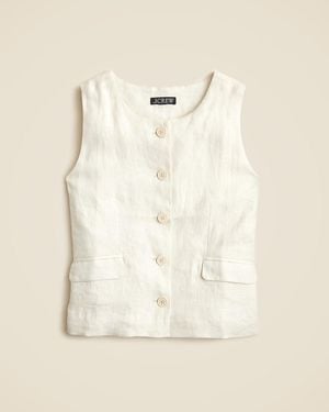 J.Crew Crewneck Vest - Natural