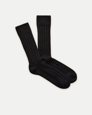 J.Crew Merino Wool-Blend Socks - Black