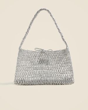 J.Crew Small Cadiz Handknotted Shoulder Bag - Natural