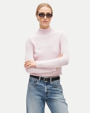 J.Crew Rollneck Reversible Cardigan - White