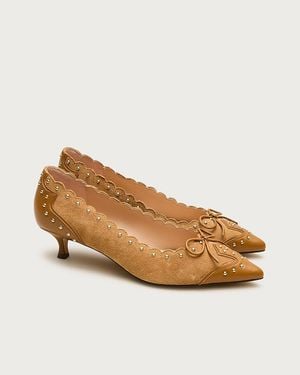J.Crew Robin Studded Pumps - Natural