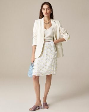 J.Crew Collection Embellished Slip Skirt - Natural