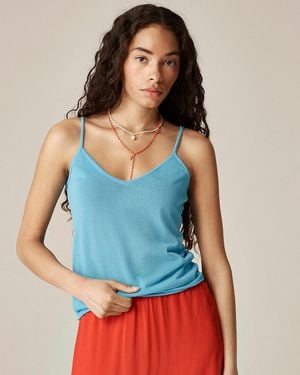 J.Crew Cotton Gauze Tank Top - Blue