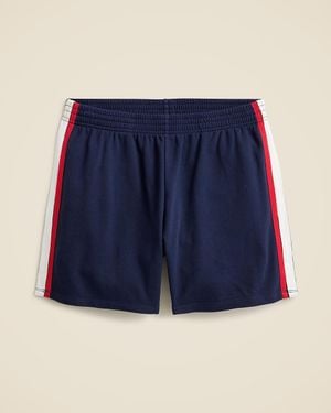 J.Crew Terry Boxer Short With Stripes - Blue