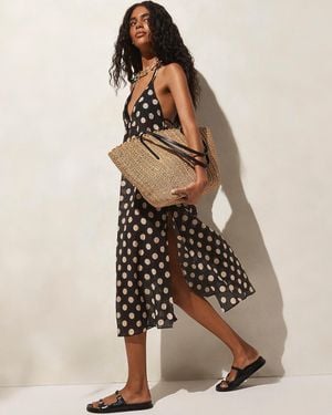 J.Crew Crinkle Side-Tie Dress - Natural