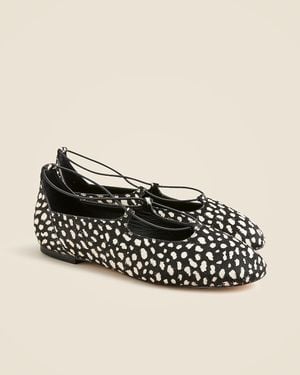 J.Crew Andi Strappy Ballet Flats - Black