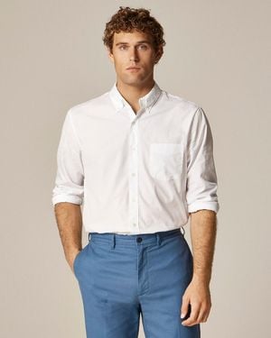 J.Crew Secret Wash Cotton Poplin Shirt - White