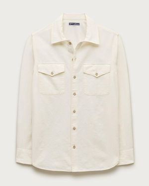 J.Crew Wallace & Barnes Chambray Workshirt - Natural