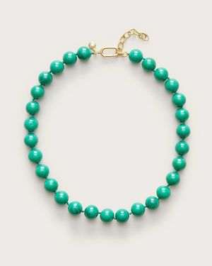 J.Crew Beaded Chunky Necklace - Green