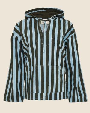 J.Crew Sz Blockprints Surf Pullover - Blue