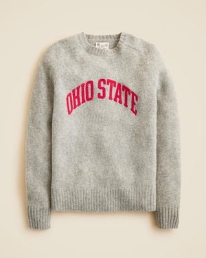 J.Crew '47 X Brushed Wool Ohio State Sweater - Gray