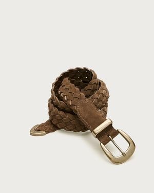 J.Crew Western Braided Belt - Brown
