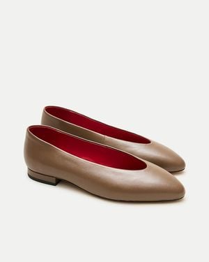J.Crew Bea Ballet Flats - Red