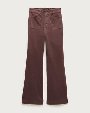 J.Crew Charley Kickout Cropped Pant - Purple