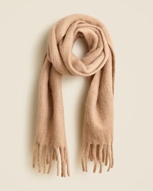 J.Crew Brushed Woven Scarf - Natural
