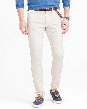 J.Crew 484 Slim-Fit Stretch Chino Pant - White