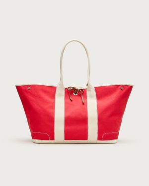 J.Crew 1998 Montauk Large Tote - Red
