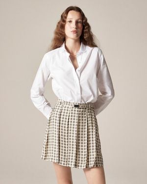 J.Crew Jules Lace-Collar Shirt - White