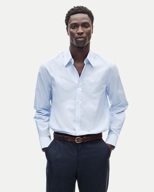 J.Crew Ludlow Premium Cotton Dress Shirt With Point Collar - Blue