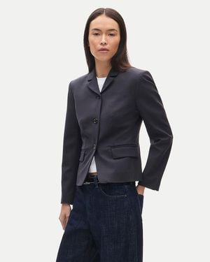 J.Crew High-Button Blazer - Blue