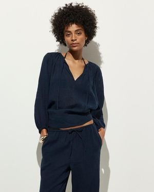 J.Crew Long-Sleeve Tunic Top - Blue