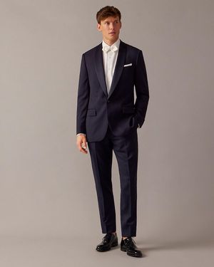 J.Crew Ludlow Shawl-collar Tuxedo Jacket In Italian Wool - Blue