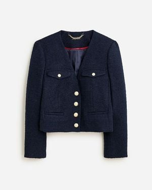 J.Crew V-Neck Lady Jacket - Blue