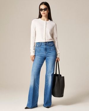 J.Crew Vintage Flare Jean With Flap Pockets - Blue