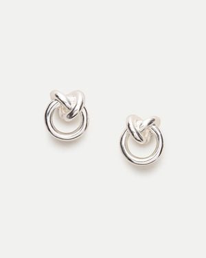 J.Crew Sculptural Knot Stud Earrings - Natural