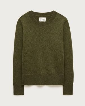 J.Crew Cashmere Classic-Fit Crewneck Sweater - Green