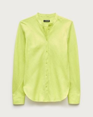 J.Crew Bias-Cut Linen Shirt - Yellow