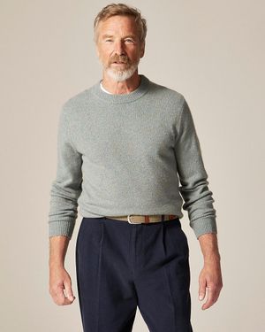 J.Crew Midweight Heathered Cashmere Crewneck Sweater - Gray