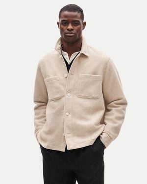 J.Crew Straight-Hem Shirt-Jacket - Natural