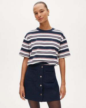 J.Crew Boyfriend Jersey Oversized T-Shirt - Blue