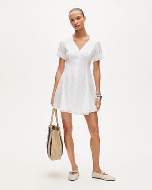 J.Crew Petite Fleur Mini Dress - White