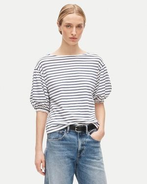 J.Crew Vintage Jersey Blouson-Sleeve T-Shirt - White