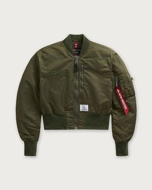J.Crew Alpha Industries L-2B Gen Ii Cropped Flight Jacket - Green