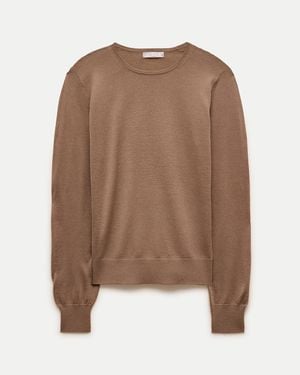 J.Crew Clair Crewneck Sweater - Brown