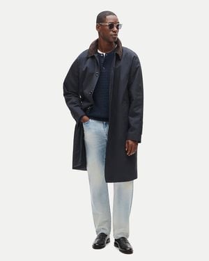 J.Crew Balmacaan Coat - Blue