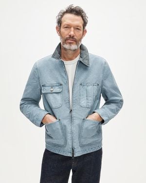 J.Crew Wallace & Barnes Zip-Front Chore Jacket - Blue