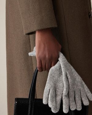 J.Crew Ribbed Tech-Touch Gloves - Gray