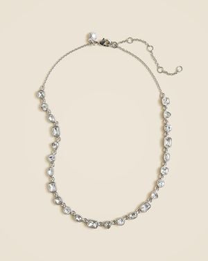 J.Crew Crystal Station Necklace - Natural