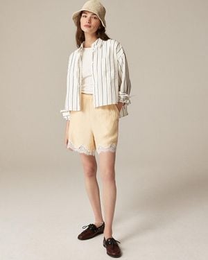 J.Crew Étienne Cropped Button-Up Shirt - Natural