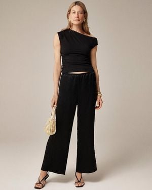 J.Crew Petite Cosmo Cropped Pant - Black