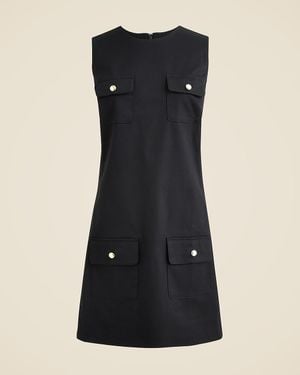 J.Crew Patch-Pocket Shift Dress - Black