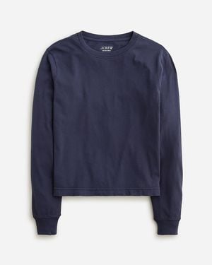 J.Crew Vintage Jersey Long-Sleeve T-Shirt - Blue